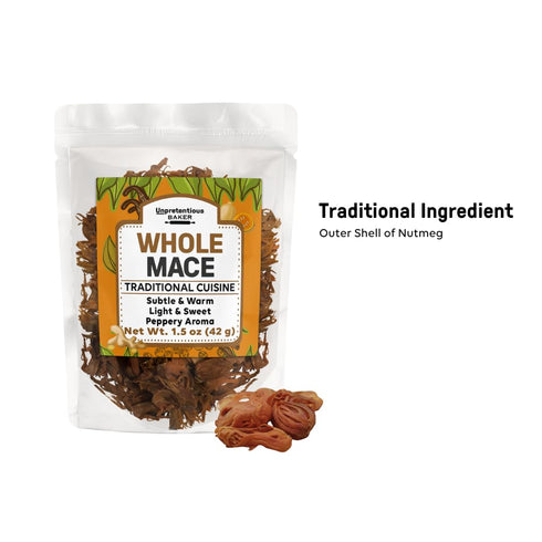 Unpretentious Whole Mace, 1.5 oz, Warm Spice, Curries & Desserts, Aromatic & Versatile...