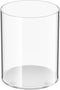 Clear Acrylic Cylinder Pen Holder with Anti-slip Silicone, Round Makeup Brush Storage, Desk Organizer for Office, Home, School Supplies...