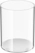 Clear Acrylic Cylinder Pen Holder with Anti-slip Silicone, Round Makeup Brush Storage, Desk Organizer for Office, Home, School Supplies...
