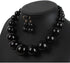 HSQYJ Simple Large Big Simulated Pearl Statement Necklace Earring Set Faux Big Pearl Choker Drop Dangle Hook Earring Fashion Costume Jewelry for G...