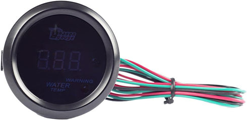 ESUPPORT Car 2" 52mm Digital Water Temp Gauge Temperature Meter Blue LED Light Celsius...