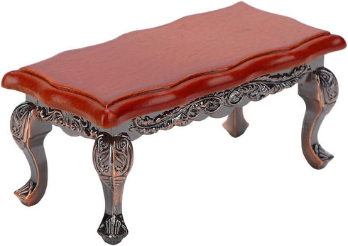 1:12 Miniature Doll Furniture,Miniature Simulated Coffee Table with Relief Mini Model Toy Dollhouse Accessories for Doll House Toy Home Decoration...