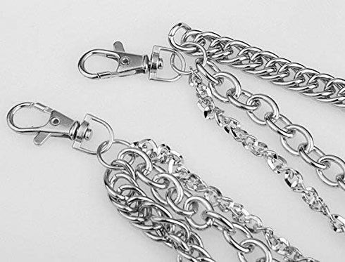 BOMPOW Biker Skull Wallet Chain Punk Men Cool Skull Punk Trouser Long Wallet Key Chain For Bike Jean Gothic Rock...