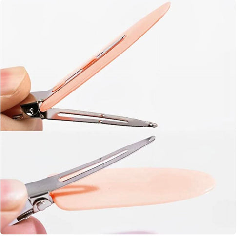 6 Pcs No Bend Hair Clips No Crease Hair Clips for Makeup Application & Hairstyling Set | Styling Duck Bill Clips | Alligator Hair Barrettes | Salo...