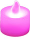 LumaBase Battery Operated Tea Light Candles, Pink - Set of 12...