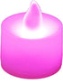 LumaBase Battery Operated Tea Light Candles, Pink - Set of 12...