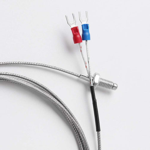 HiLetgo 5pcs K Type Temperature Sensor Temperature Probes M6 Screw Thermocouple Stainless Steel probe Length 1M...