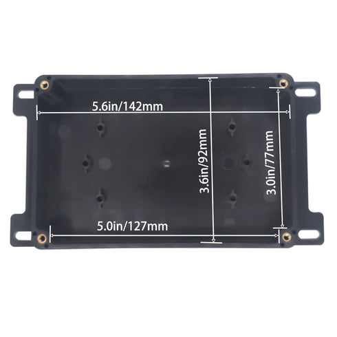 Watertight Junction Box, IP67 Waterproof Project Box Durable ABS Plastic Electronic Enclosure Case for DIY Electrical Project with Wall Fixed Ear ...