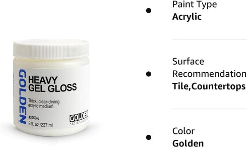 Golden Artist Colors - Heavy Gel Gloss - 8 oz Jar...