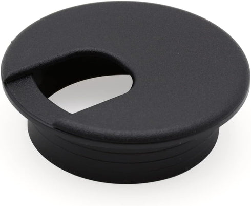 12 Pack 2 Inch Black Desk Grommet Kit Wire Cable Hole Cover Organizer Plastic Cover for Office Cord Management (Black)...