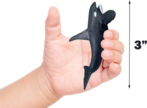 Sharks Figures Sea Animals Whale Toys Set Ocean Animal Action Figures, Great for Kids Bath Toys, Beach Toys, Cake Topper and Party Favors, Gifts, ...