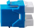Monoprice Cat6 RJ-45 180-Degree Punch Down Keystone - Dual IDC, for 22-24AWG Solid Wire, Blue...