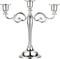 OwnMy 3 Arms Metal Candelabra Candlestick Silver European Elegant Candle Holder Candle Stand for Wedding Dining Table Christmas Party Home Decorat...
