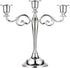 OwnMy 3 Arms Metal Candelabra Candlestick Silver European Elegant Candle Holder Candle Stand for Wedding Dining Table Christmas Party Home Decorat...
