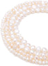 Natural Pearl Beads Side Hole 8-9mm White Freshwater Cultured Loose Gemstone Beads for DIY Jewelry Making 13.8''/Strand...