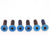 Kyostar 6 Pcs Stainless Steering Wheel Screw Bolts M5×0.8 (Length 15mm) Burnt Titanium Blue Steering Wheel Bolts Screw...
