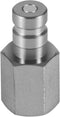 Camoo PD342 Series PD Steel Test Port and Diagnostic Equipment Quick Nipple with Female Pipe Thread, 1/8" Body Size, 1/4"-18 NPTF Thread Size, 1.6...