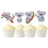 Mulukaya 24Pcs Koala Cupcake Toppers Cake Picks for Wild Animal Birthday Wedding Party Supplies...