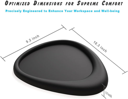 NeoFlex Arc Ergonomic Mouse Pad with Gel Wrist Rest - Anti-Slip Desk Mat for Office & Gaming, Carpal Tunnel Support, Durable & Comfortable (Black)...