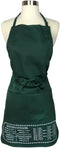 Cheat Sheet Apron Color: Green...