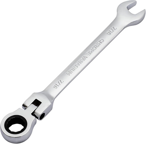 Pilida 1/2 Inch Ratcheting Combination Wrench 12 Point SAE Flex Head Gear Wrench Rachet Box End Spanner 72 Teeth Chrome Vanadium Steel...