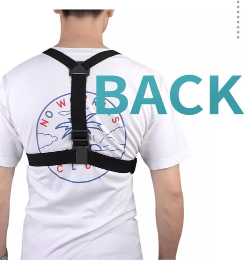 DovzS. Mobile Phone Chest Strap Holder.?ompatible with GoPro for VLOG/POV, with iPhone 13 12 11 Pro Max Plus, Samsung, GoPro Hero 9, 8, 7, 6, 5, O...