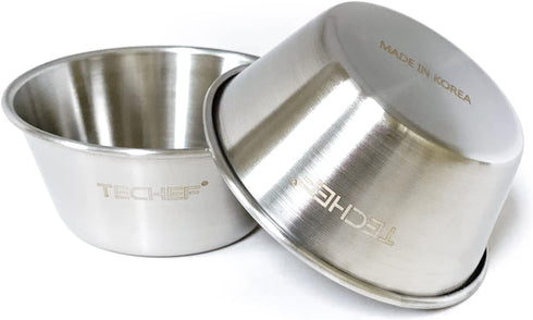 TECHEF Grease Cup/Sauce Cup for Stovetop Korean BBQ Grill Pan (2 pcs)...