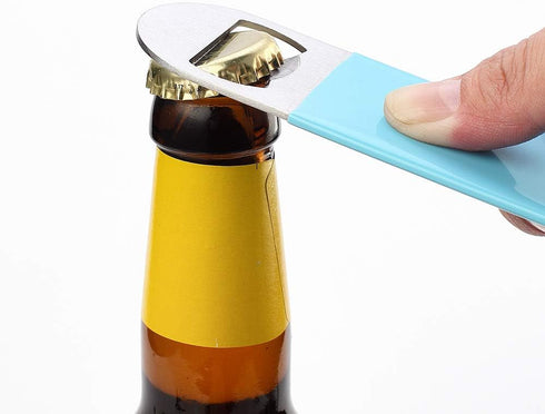 JXS 3 Pack 7" Heavy Duty Stainless Steel Flat Bottle Opener, Well-Made Long Neck Bottle Opener...