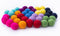 Felt Pom Poms - Wool Felt Balls - 10 Vibrant Colors - 40 Pieces - 2cm (~0.8 inch) Size Each - Craft - DIY - Handmade 100% New Zealand Wool...