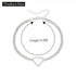 CLOACE Rhinestone Choker Necklaces Silver Heart Necklace Sparkly Tennis Chain Party Prom Neck Jewelry for Women...