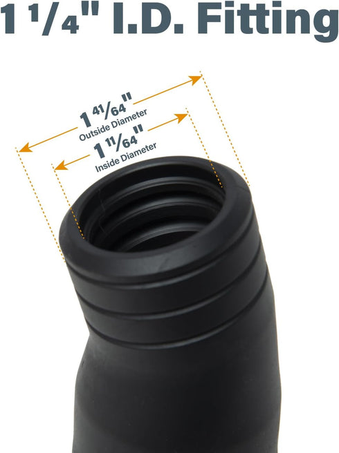 POWERTEC 70379 Quick Connect Fitting 1-1/4" ID, Extra Adapter Used with POWERTEC Power Tool Vacuum Hose Kits 70257, 70355 & 70376...