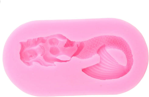 Mermaid Theme Fondant Molds Mermaid Silicone Mold For Cake Decorating Cupcake Topper Chocolate Candy Gum Paste Polymer Clay...
