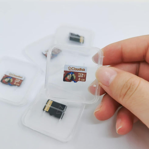 Pack of 5 Parrot-Prime Micro SD Card 8GB Flash Memory Card Micro SDHC C10 A1 U1 with SD Adapter, Card Reader (8GB)...