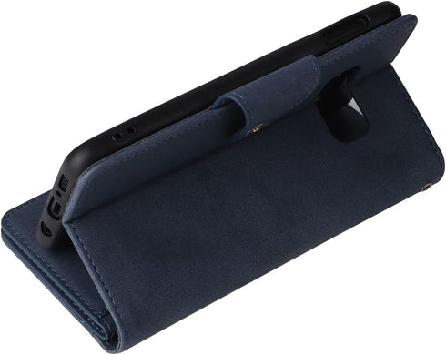 Asuwish Phone Case for Samsung Galaxy S10e Wallet Cover and Tempered Glass Screen Protector Leather Flip Credit Card Holder Stand Lanyard Wrist St...