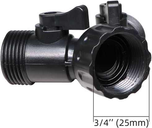 1/2 Inch Drip Irrigation Hose to Faucet Adapter for Drip Irrigation Tubing (.520" ID,.600" – .650" OD), 2 Way Y Water Splitter Connector for 3/4" ...