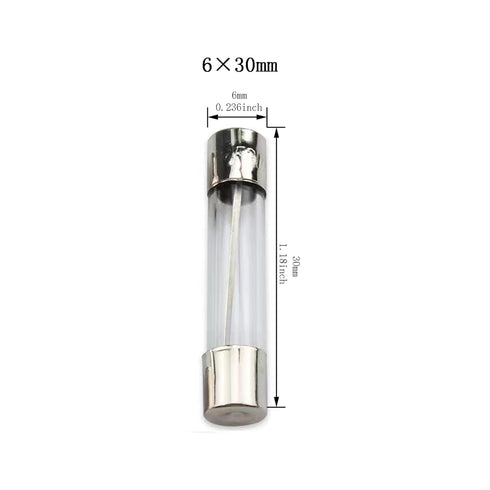 Quick Fast-Blow Glass Tube Fuse 6 x 30 mm Assorted Kit 0.5Amp 1Amp 2Amp 3Amp 5Amp 8Amp 10Amp 15Amp (Pack of 80) + 10 Pieces Fuse Clips Holder...
