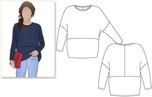 Style Arc Sewing Pattern - Sunny Knit Top (Sizes 18-30)...