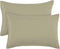 PiccoCasa Zippered Pillowcases, 100% Brushed Microfiber Polyester Pillow Case Cover, Pillow Cases Set of 2, Soft and Comfortable Travel(14"x20") K...