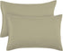 PiccoCasa Zippered Pillowcases, 100% Brushed Microfiber Polyester Pillow Case Cover, Pillow Cases Set of 2, Soft and Comfortable Travel(14"x20") K...