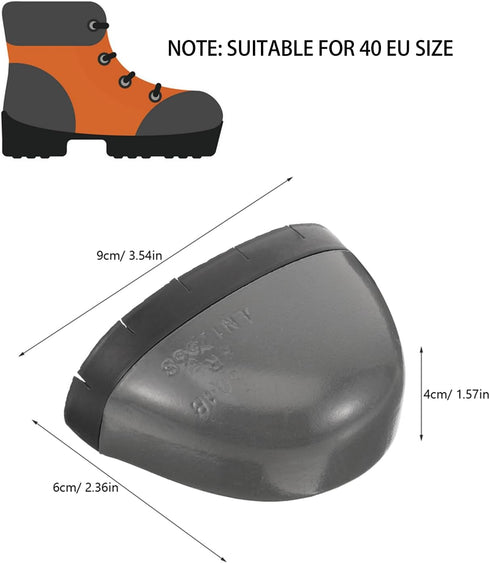 DOITOOL 1 Pair shoe toe covers steel toe covers for work shoe steel toe inserts steel toe covers for safety shoe safety shoe toe guard safety shoe...
