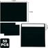 50 Packs 5x7 Envelopes,Black A7 Envelopes,5x7 Envelopes for Invitations,Envelopes Self Seal for Weddings,Greeting Cards, Mailing, Invitations, Pho...