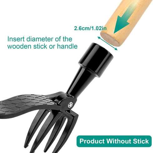Heavy-Duty Stand Up Weed Puller Head Weed Picker Tool Gardening Hand Tools for Dandelion, Weeder Root Tool Made with Cast Steel No Bending,for Bac...