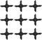 50 Pieces 1/4 Inch Barbed Cross Fittings Barbed Cross Connecters 4 Way Garden Watering Cross Connector Drip Irrigation Tubing Fit for 4mm/7mm Tube...