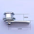 Gas Meter Cam Lock & Key Gas Zink Alloy Electric Meter Door Cabinet Box Latch Locker Kit for Hardware Tool (S Type)...
