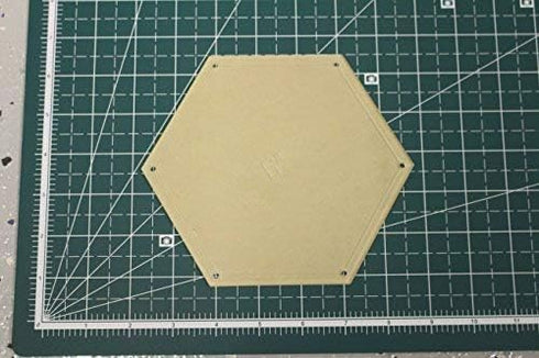 Hexagon Quilting Template Set - 6" with 1/4" Seam Allowance - Durable Acrylic Templates for Quilting, Patchwork, Crafting, & Sewing Projects - Cle...