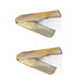 2Pcs Brown Yak Horn Comb Foldable Yak Horn Comb Pockets Clip Moustache Beard Styling Tool Portable Comb Hairdressing Hair Hair Care Tools Hair Sty...