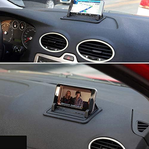 POCREATION Car Dashboard Mobile Phone Mount Holder? Universal Silicone Gel Cradle Stand Pad Cell Sat Nav All Vehicles Phones GPS Mat Antislip Dash...