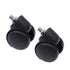 Casters 2 Pcs 2 Wheels for Office Chair Swivel Computer Chair Wheels Wheel with Screw 360 Degree Wheels Replacement Wheelchair Wheels Black PC Whe...