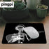 Gaming Mouse Pad Custom Design Mat, Abstract x-ray Skull Skeleton in Headphones Playing Guitar Design Art,9.5 X 7.9 Inch (240mmX200mmX3mm)...