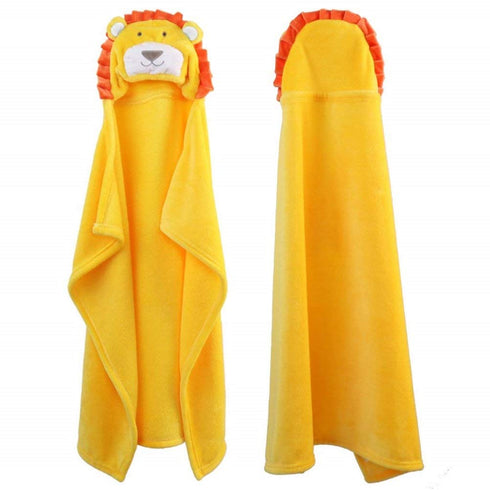 Vauwmsr Baby Hooded Blanket Ultra Soft Warm Newborn Infant Swaddle Wrap Bath Shower Towel, 25.6" x 39.4", Yellow...